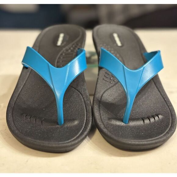 OKABASH Flip-Flop Orthopedic Sandal Turquoise Large Size 9.5-10.5 Womens QK Ship - Picture 3 of 13